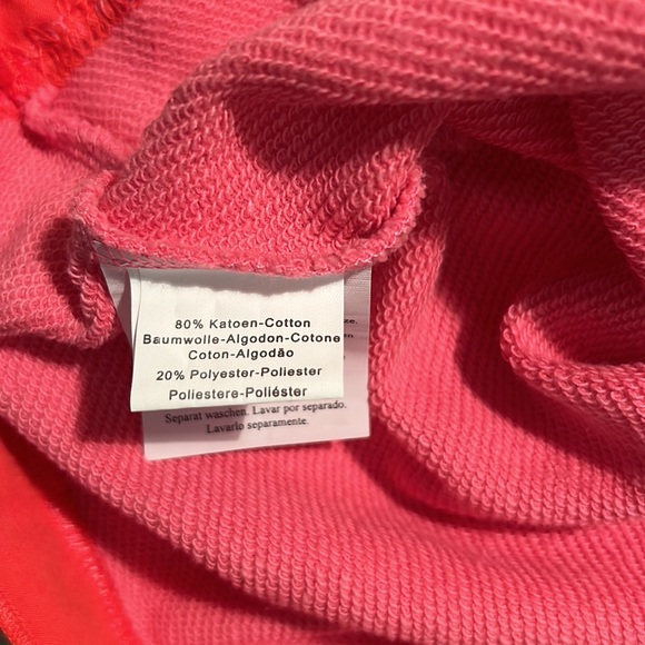 Cakewalk ~new~Pink Short Sleeve Sweatshirt with Orange - Picture 6 of 9